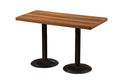 木紋色鋼木餐桌