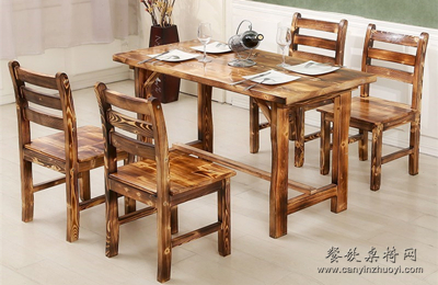 炭燒木大排檔餐桌椅