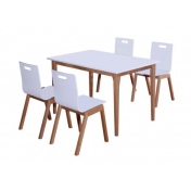 西餐桌椅，實木烤漆餐桌椅