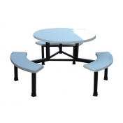 弧形餐桌椅，玻璃鋼餐桌椅