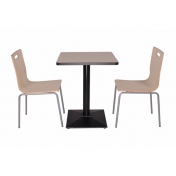 鋼木快餐桌椅 ZY-GM008