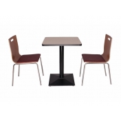 鋼木結構桌椅 ZY-GM009