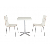 鋼木奶茶桌椅 ZY-GM017