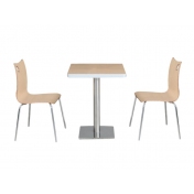 鋼木甜品桌椅 ZY-GM019