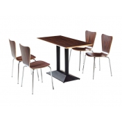 木紋色餐桌椅 ZY-GM050