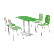 綠色烤漆桌椅 ZY-GM055