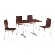 深色木紋桌椅 ZY-GM065