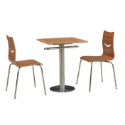 笑臉鋼木桌椅 ZY-GM084