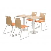 漢堡鋼木桌椅 ZY-GM091