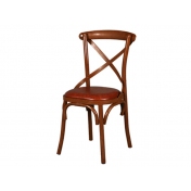 木紋色叉背椅 CY-TM010