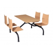 惠州快餐桌椅，連體餐桌椅