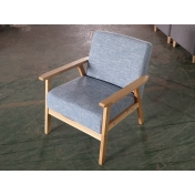 橡膠木沙發椅，單人位沙發