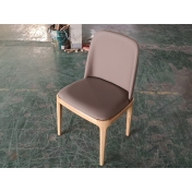 木紋色軟包椅，奶茶店椅子