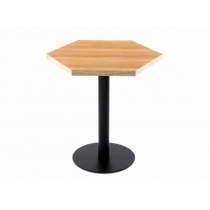 石林縣六邊形鋼木咖啡桌子