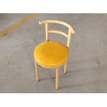 迷你版木紋轉印快餐廳椅子